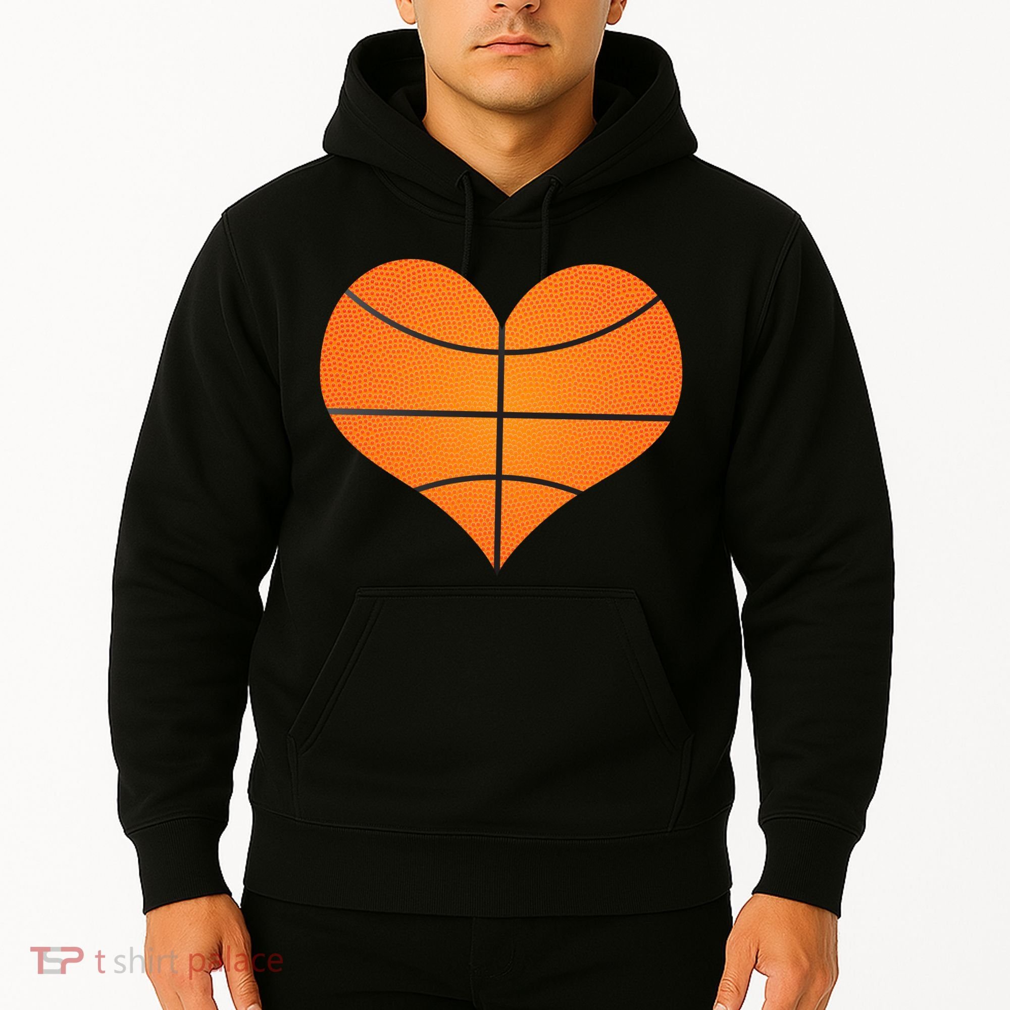 Basketball Shaped Heart Hoodie