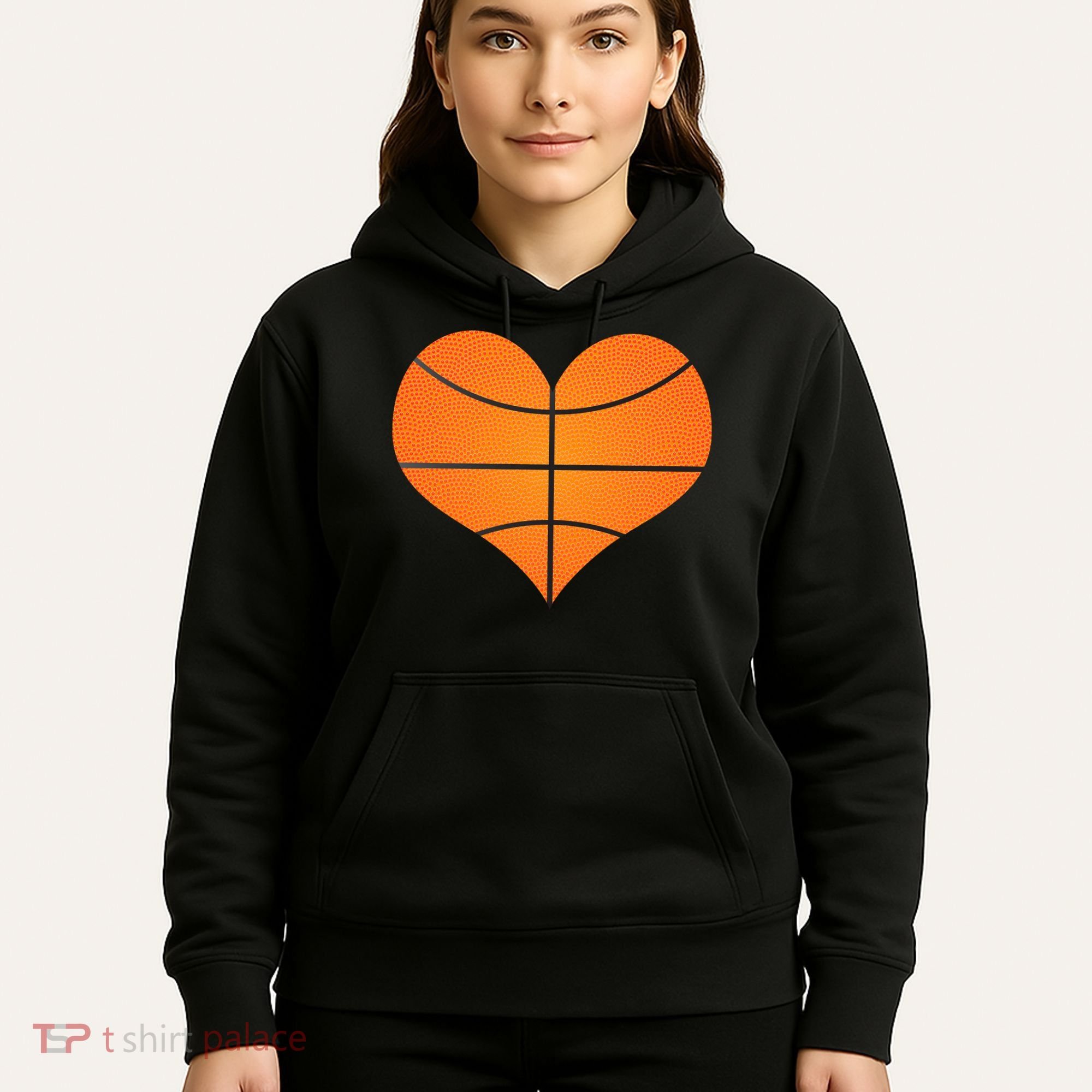 Basketball Shaped Heart Hoodie