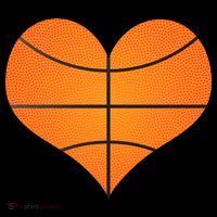 Basketball Shaped Heart Long Sleeve Shirt thumb 2