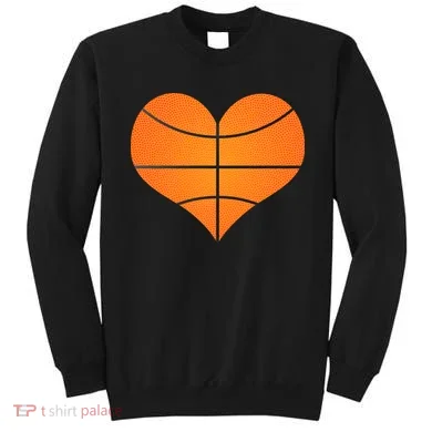 Basketball Shaped Heart Sweatshirt