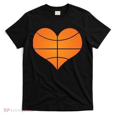 Basketball Shaped Heart T-Shirt