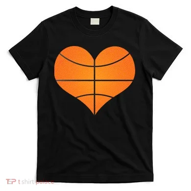 Basketball Shaped Heart T-Shirt
