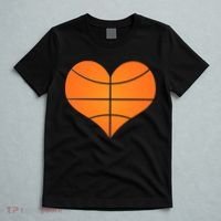 Basketball Shaped Heart T-Shirt thumb 5
