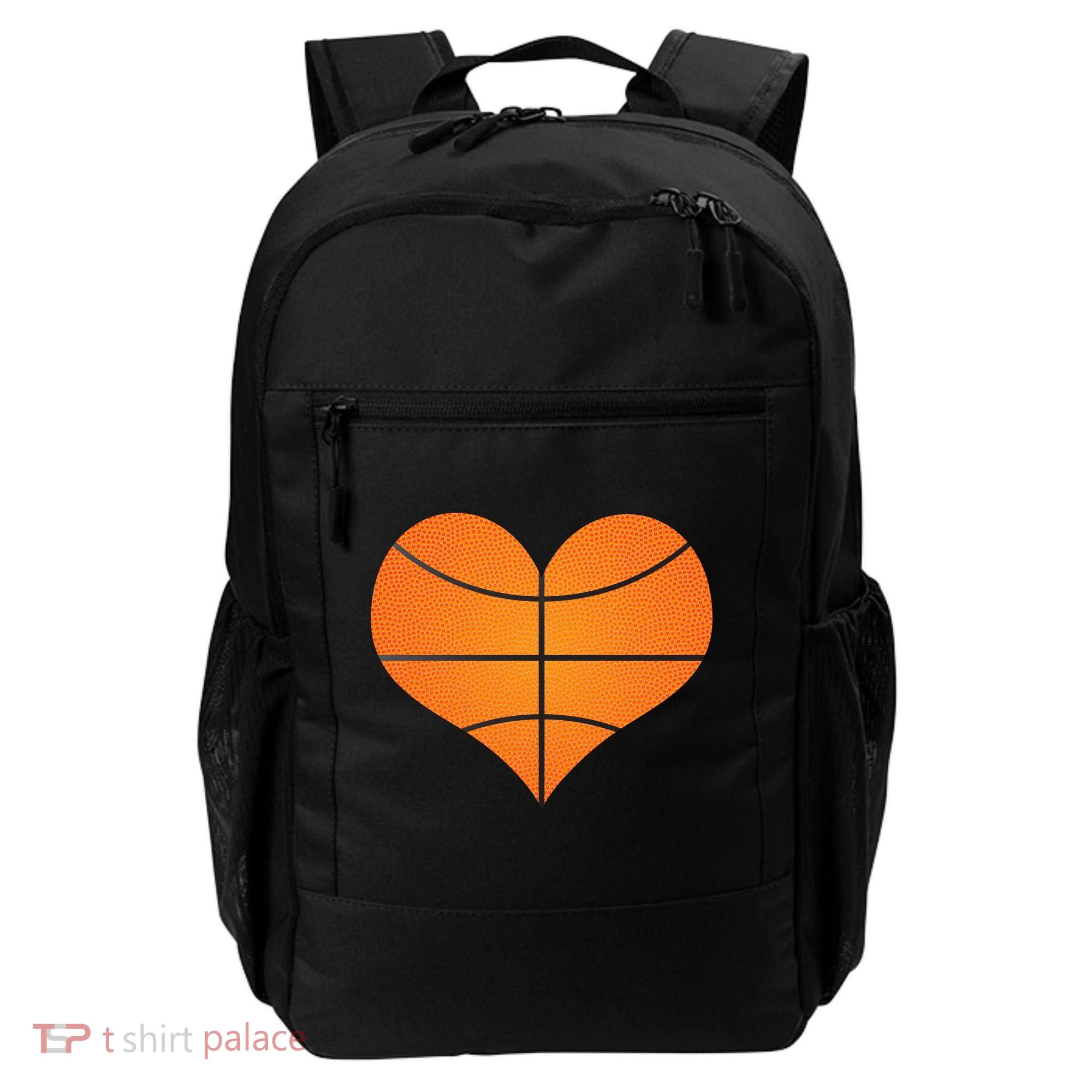 Basketball Shaped Heart Backpack