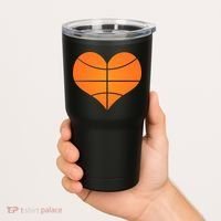 Basketball Shaped Heart Tumbler thumb 2
