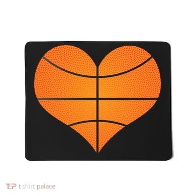 Basketball Shaped Heart Mousepad