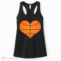 Basketball Shaped Heart Women's Tank Top thumb 0