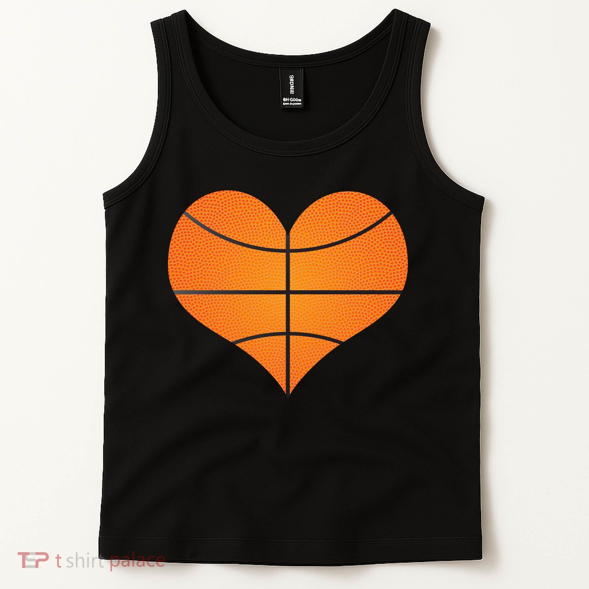 Basketball Shaped Heart Tank Top