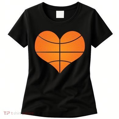 Basketball Shaped Heart Women's T-Shirt