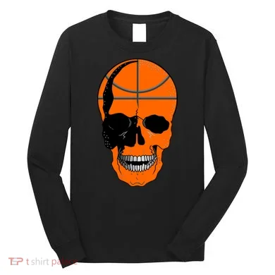 Basketball Skeleton Bone Skull Long Sleeve Shirt
