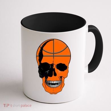 Basketball Skeleton Bone Skull Coffee Mug back