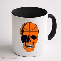 Basketball Skeleton Bone Skull Coffee Mug thumb 1