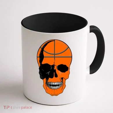 Basketball Skeleton Bone Skull Coffee Mug back