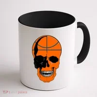 Basketball Skeleton Bone Skull Coffee Mug thumb 1