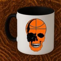 Basketball Skeleton Bone Skull Coffee Mug thumb 2