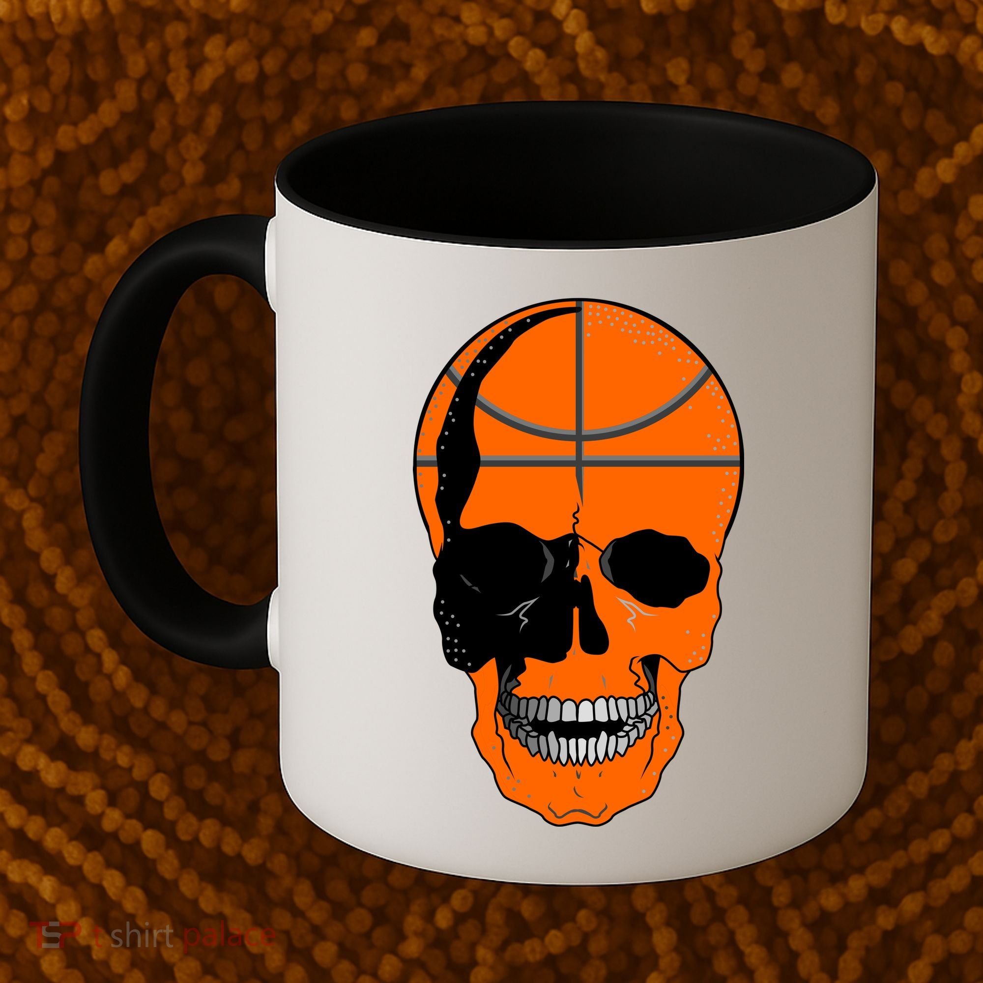 Basketball Skeleton Bone Skull Coffee Mug