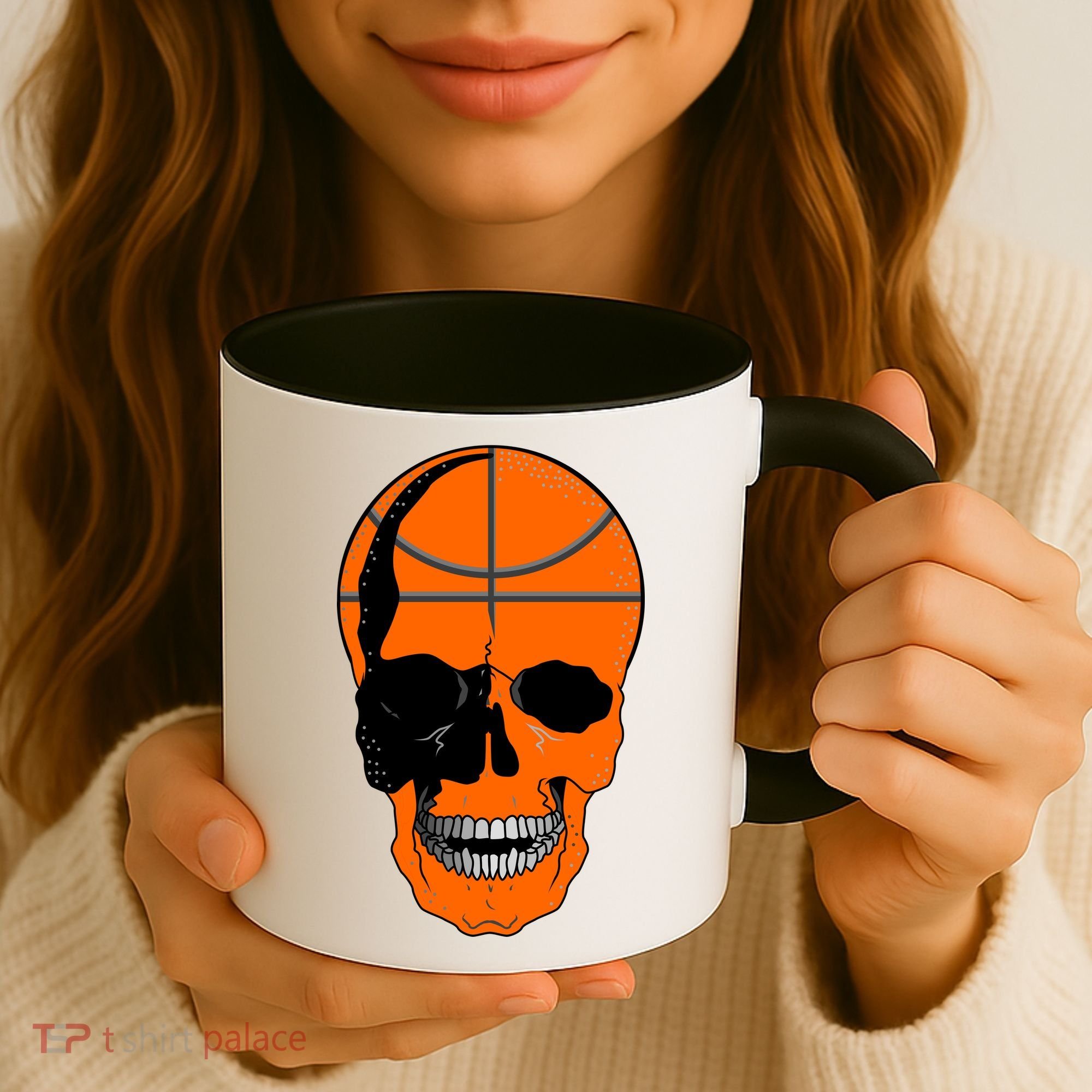 Basketball Skeleton Bone Skull Coffee Mug