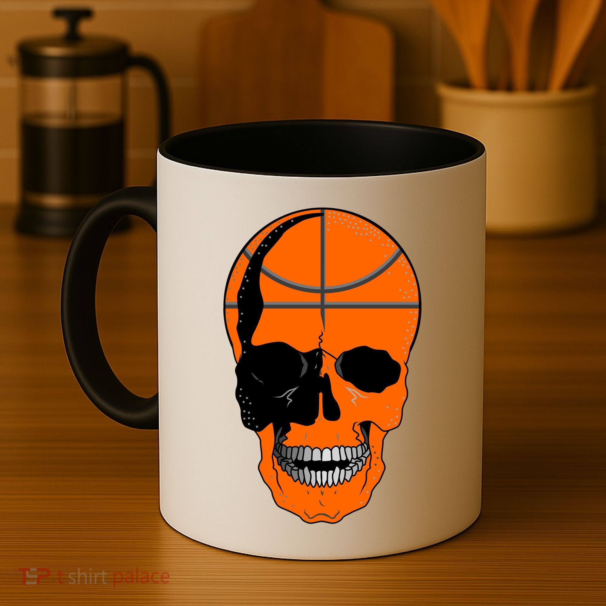 Basketball Skeleton Bone Skull Coffee Mug