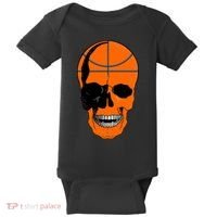 Basketball Skeleton Bone Skull Baby Bodysuit thumb 0