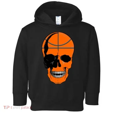Basketball Skeleton Bone Skull Toddler Hoodie