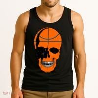 Basketball Skeleton Bone Skull Tank Top thumb 3