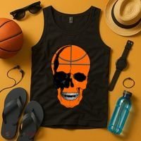 Basketball Skeleton Bone Skull Tank Top thumb 4