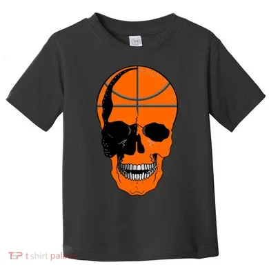 Basketball Skeleton Bone Skull Toddler T-Shirt