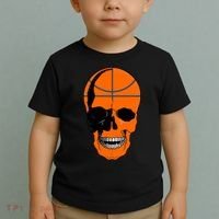 Basketball Skeleton Bone Skull Toddler T-Shirt thumb 2