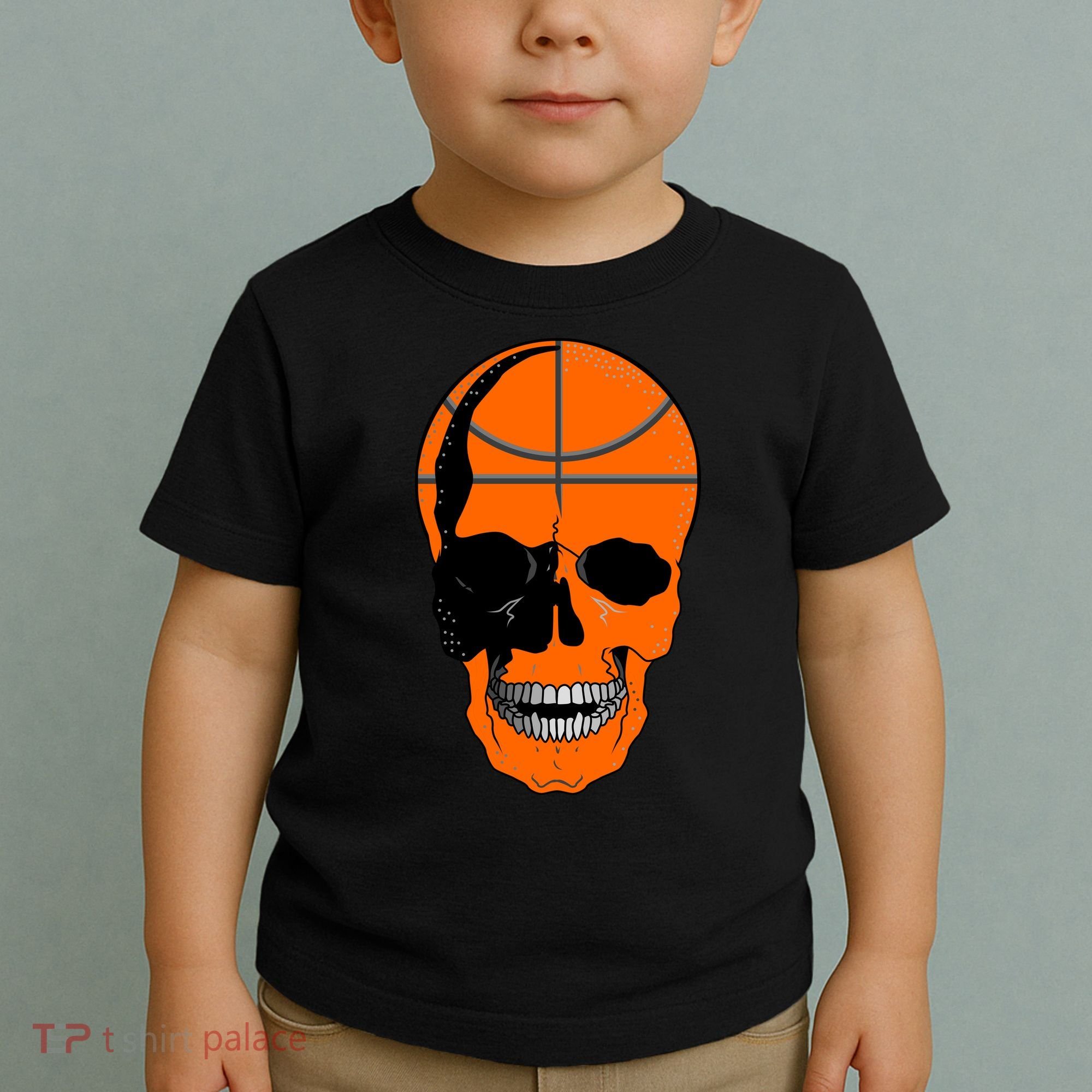 Basketball Skeleton Bone Skull Toddler T-Shirt