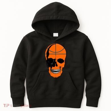 Basketball Skeleton Bone Skull Kids Hoodie
