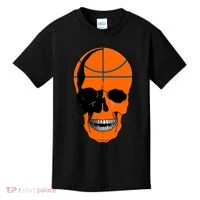 Basketball Skeleton Bone Skull Kids T-Shirt thumb 0