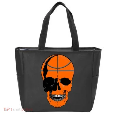 Basketball Skeleton Bone Skull Tote Bag