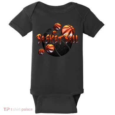 Basketball Stone Logo Baby Bodysuit