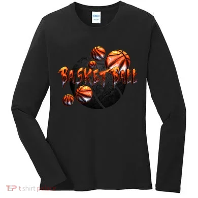 Basketball Stone Logo Women's Long Sleeve Shirt