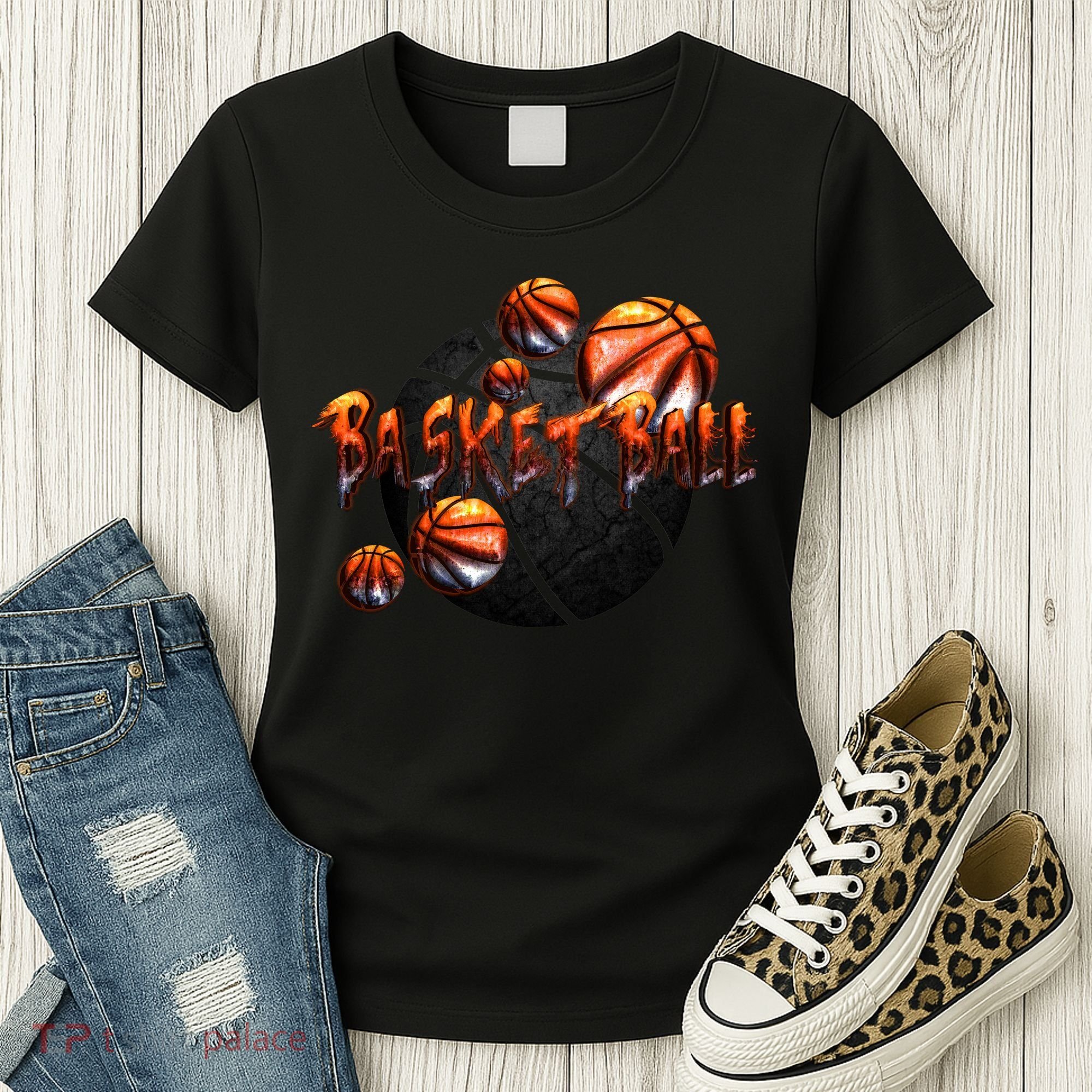 Basketball Stone Logo Women's T-Shirt