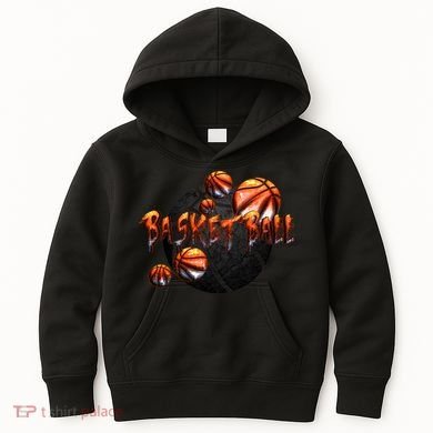 Basketball Stone Logo Kids Hoodie