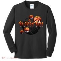 Basketball Stone Logo Kids Long Sleeve Shirt thumb 0