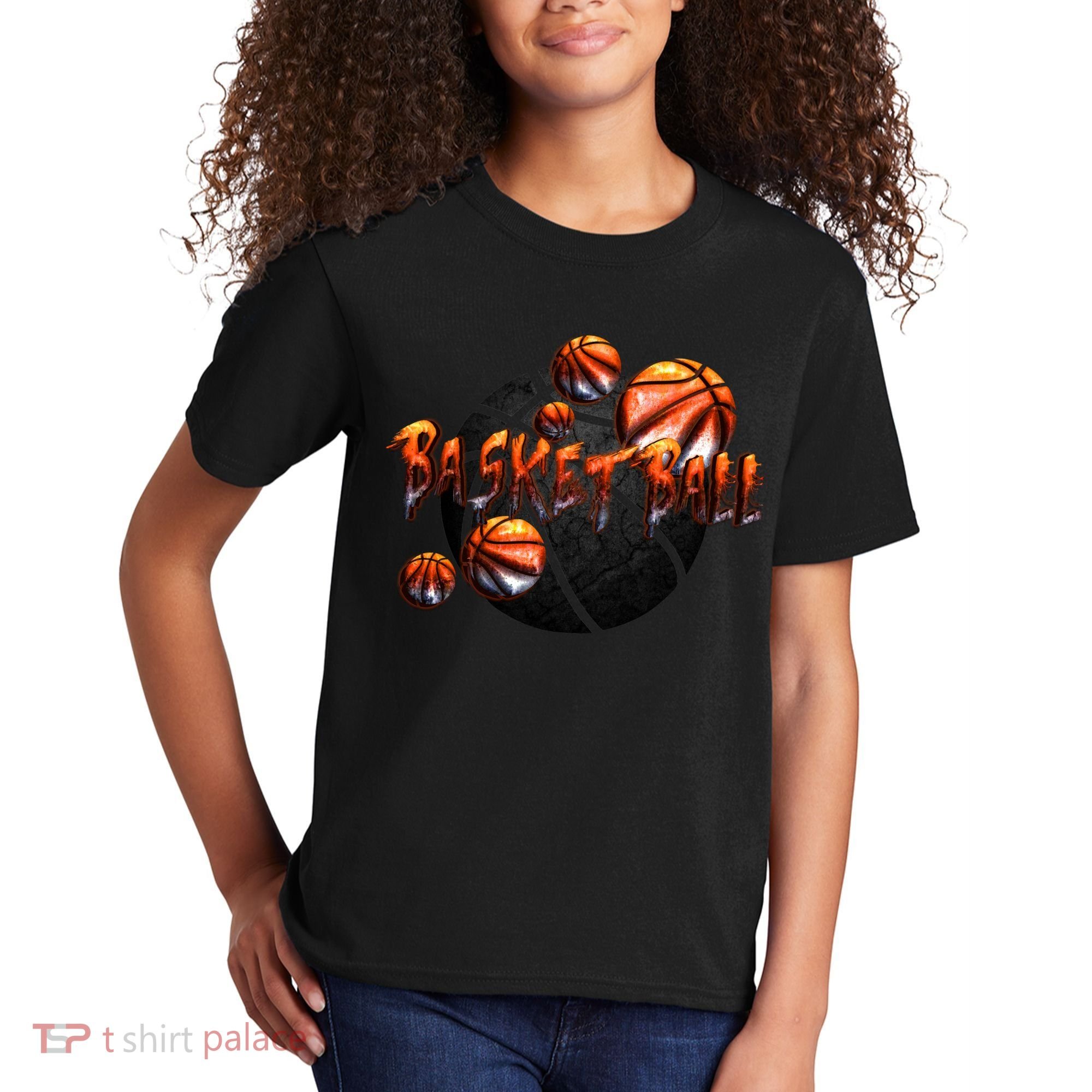 Basketball Stone Logo Kids T-Shirt