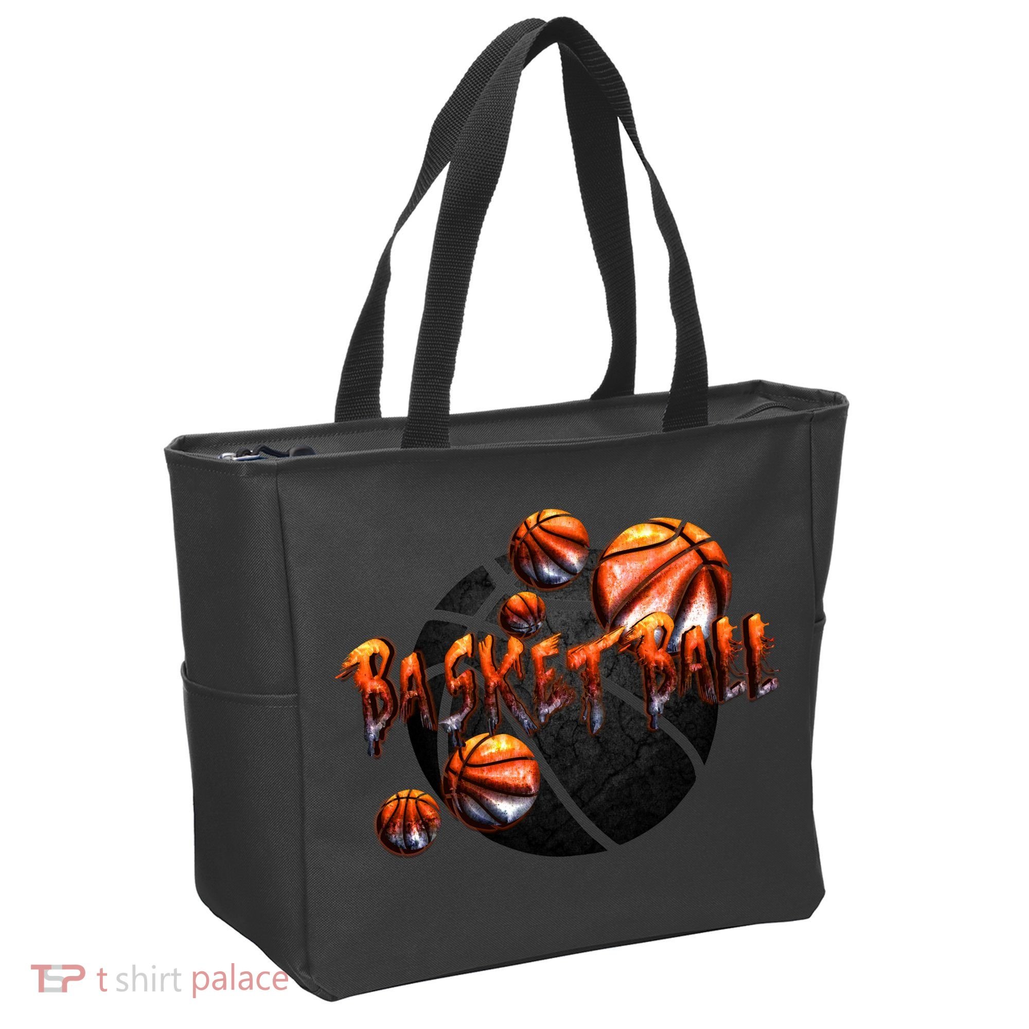 Basketball Stone Logo Tote Bag