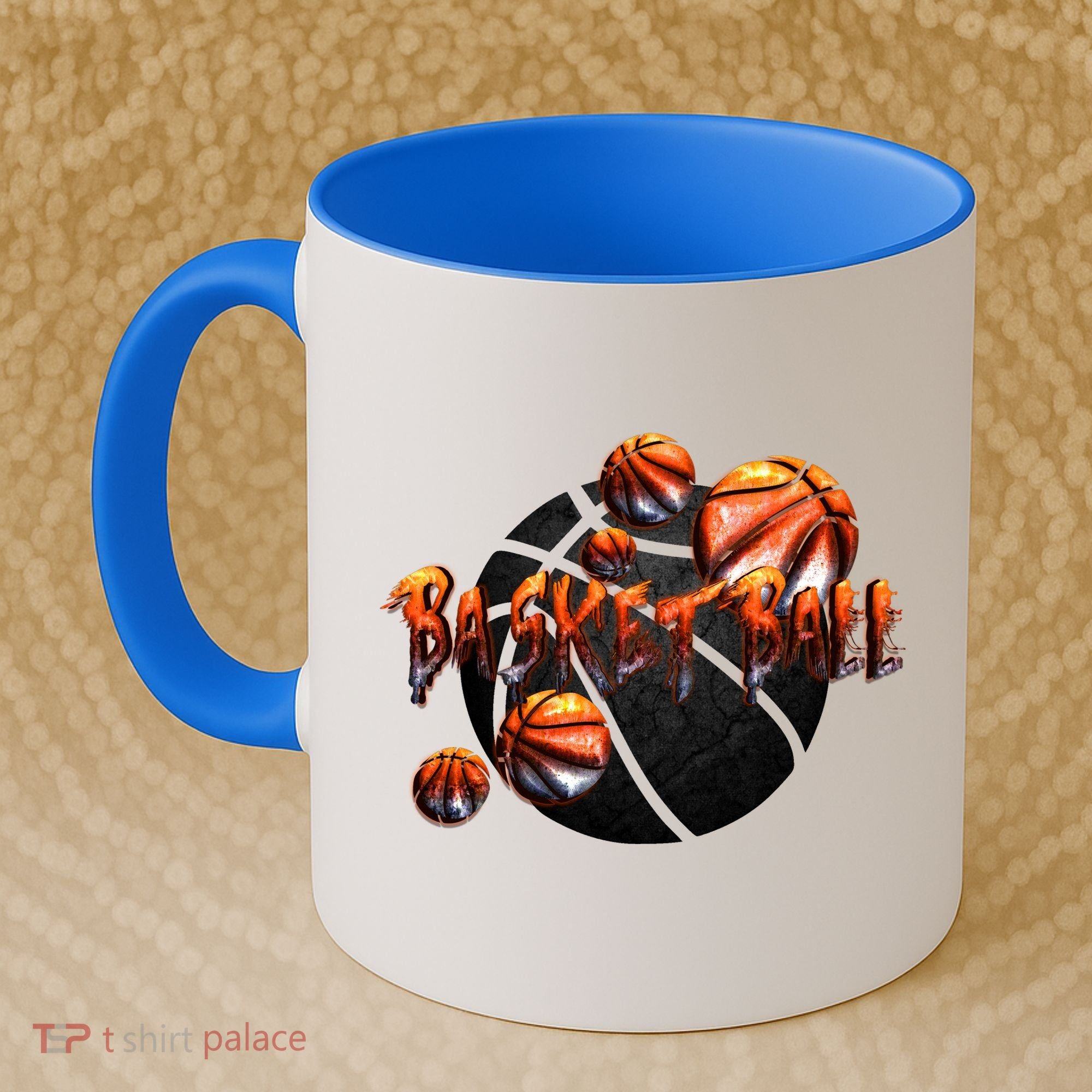 Basketball Stone Logo Coffee Mug