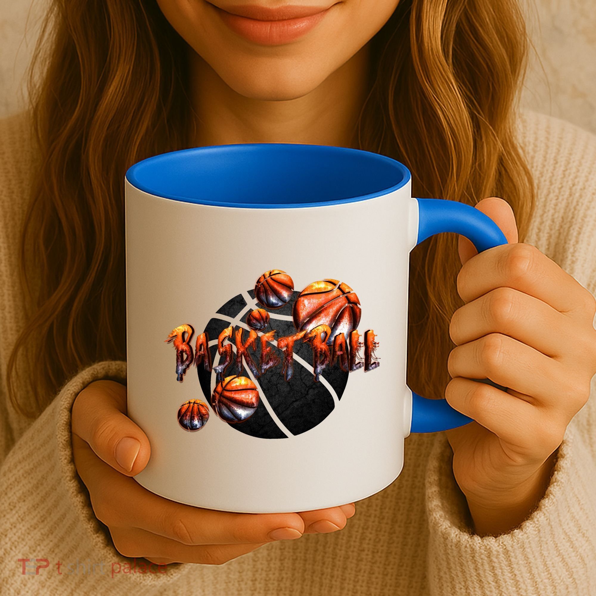 Basketball Stone Logo Coffee Mug