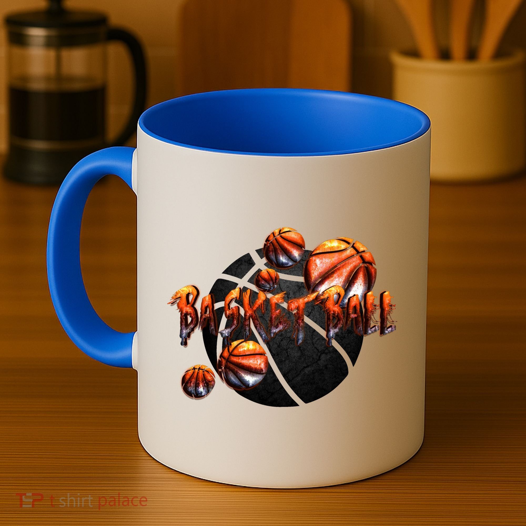 Basketball Stone Logo Coffee Mug