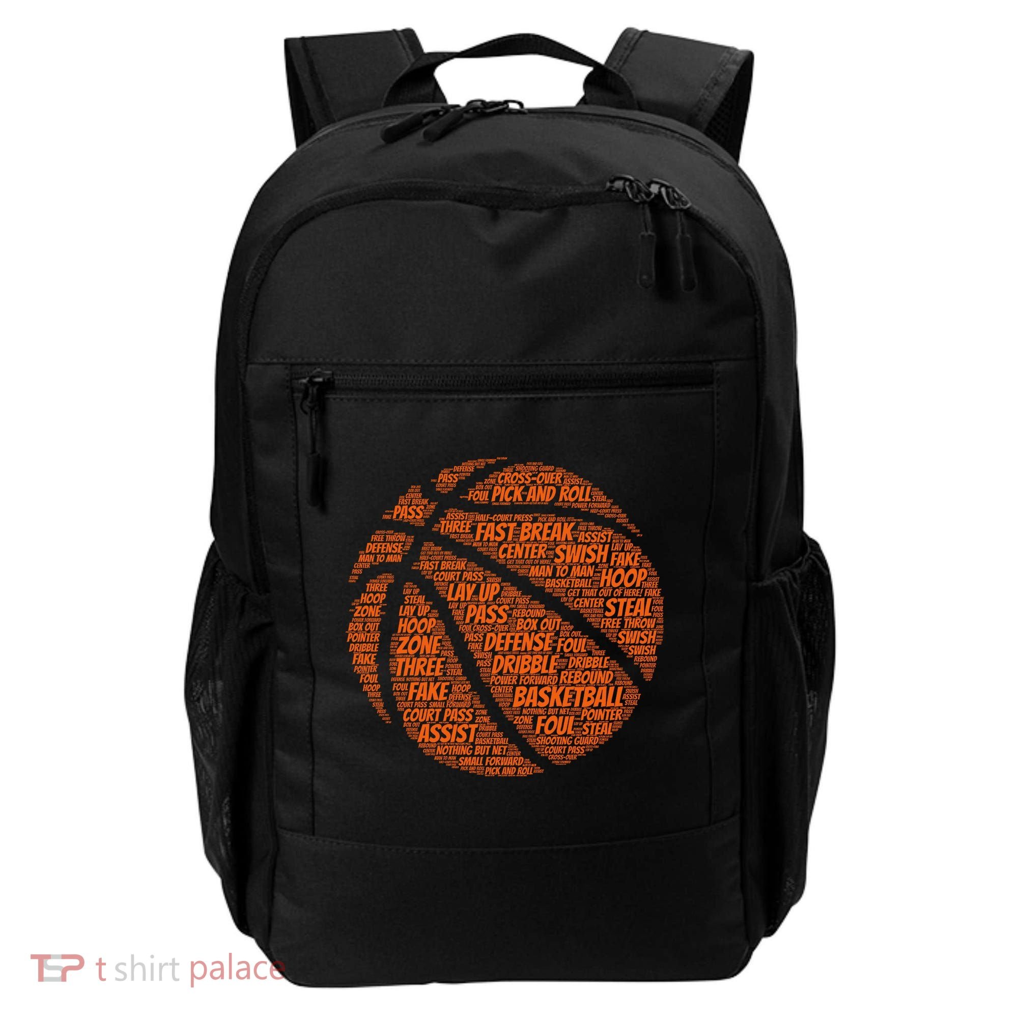 Basketball Word Text Art Backpack