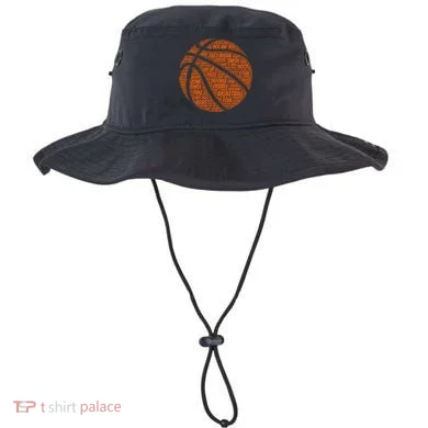 Basketball Word Text Art Bucket Hat