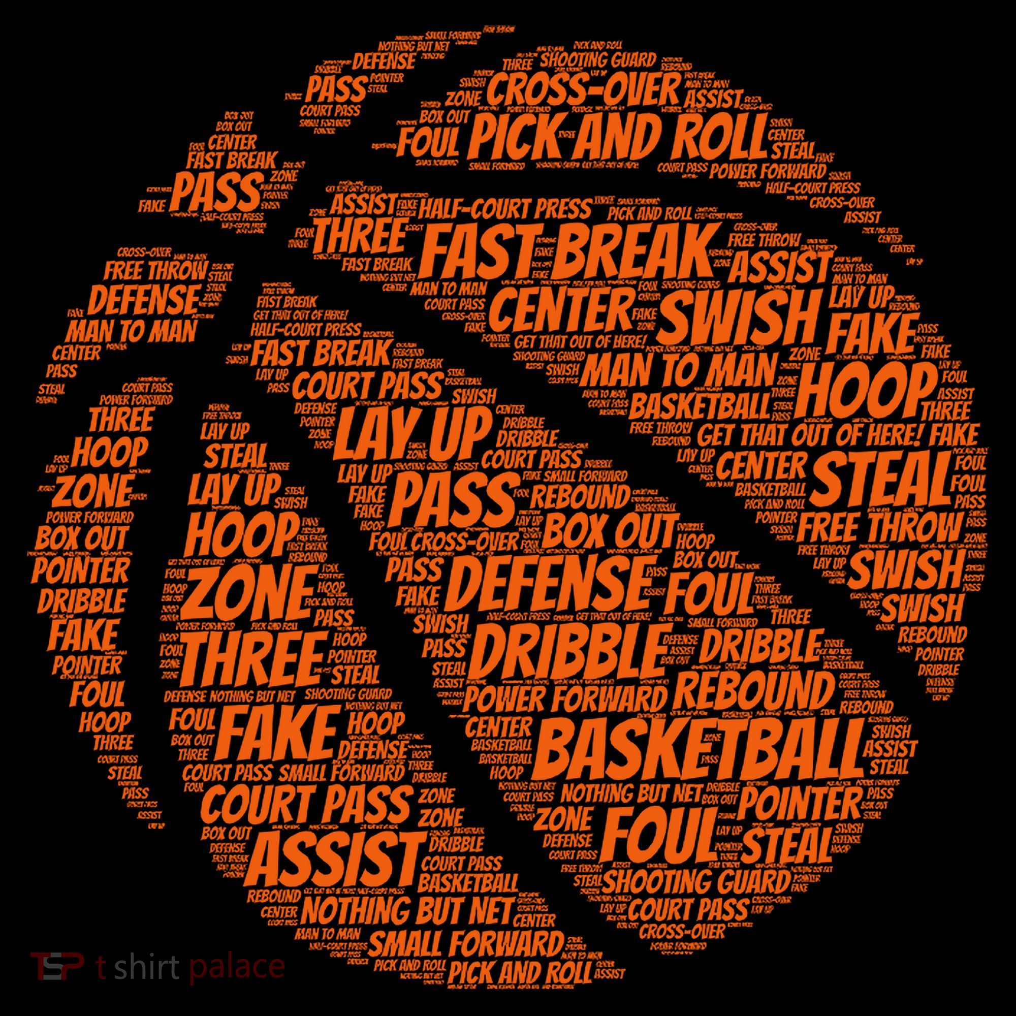 Basketball Word Text Art Coffee Mug