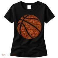 Basketball Word Text Art Women's T-Shirt thumb 0