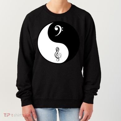 Bass & Treble Yin Yang Signs Women's Sweatshirt