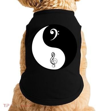 Bass & Treble Yin Yang Signs Doggie Tank