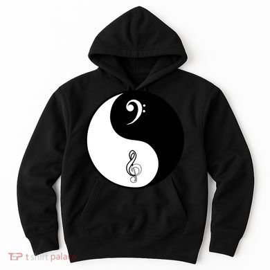 Bass & Treble Yin Yang Signs Hoodie