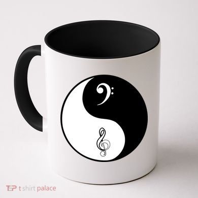 Bass & Treble Yin Yang Signs Coffee Mug